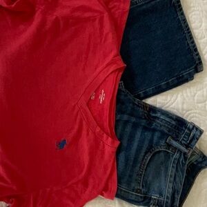 Boys Abercrombie Jeans and T shirt size 14.